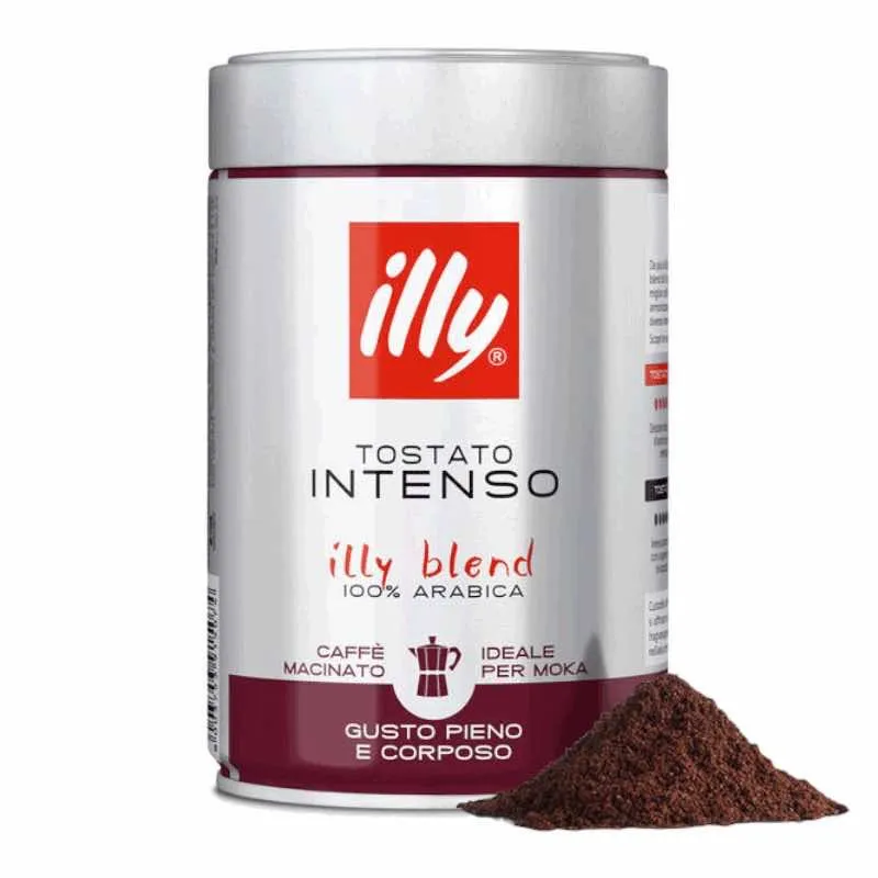 Cafea Macinata Illy  INTENSO barattolo - 250gr