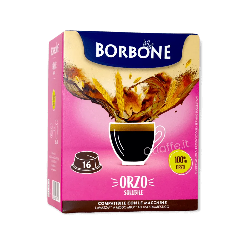 16 Capsule Borbone Orzo - Compatibile Lavazza A Modo Mio