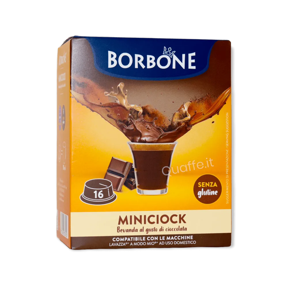 16 Capsule Borbone Miniciock - Compatibile Lavazza A Modo Mio